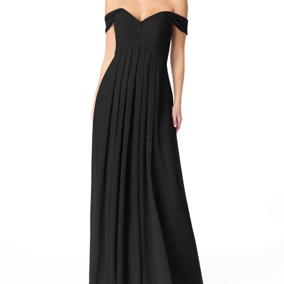 Azazie Kaitlynn Dress; Black; Size 8 - Picture 1 of 8